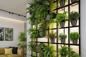 Adapter la densité de plantation dans un mur végétal